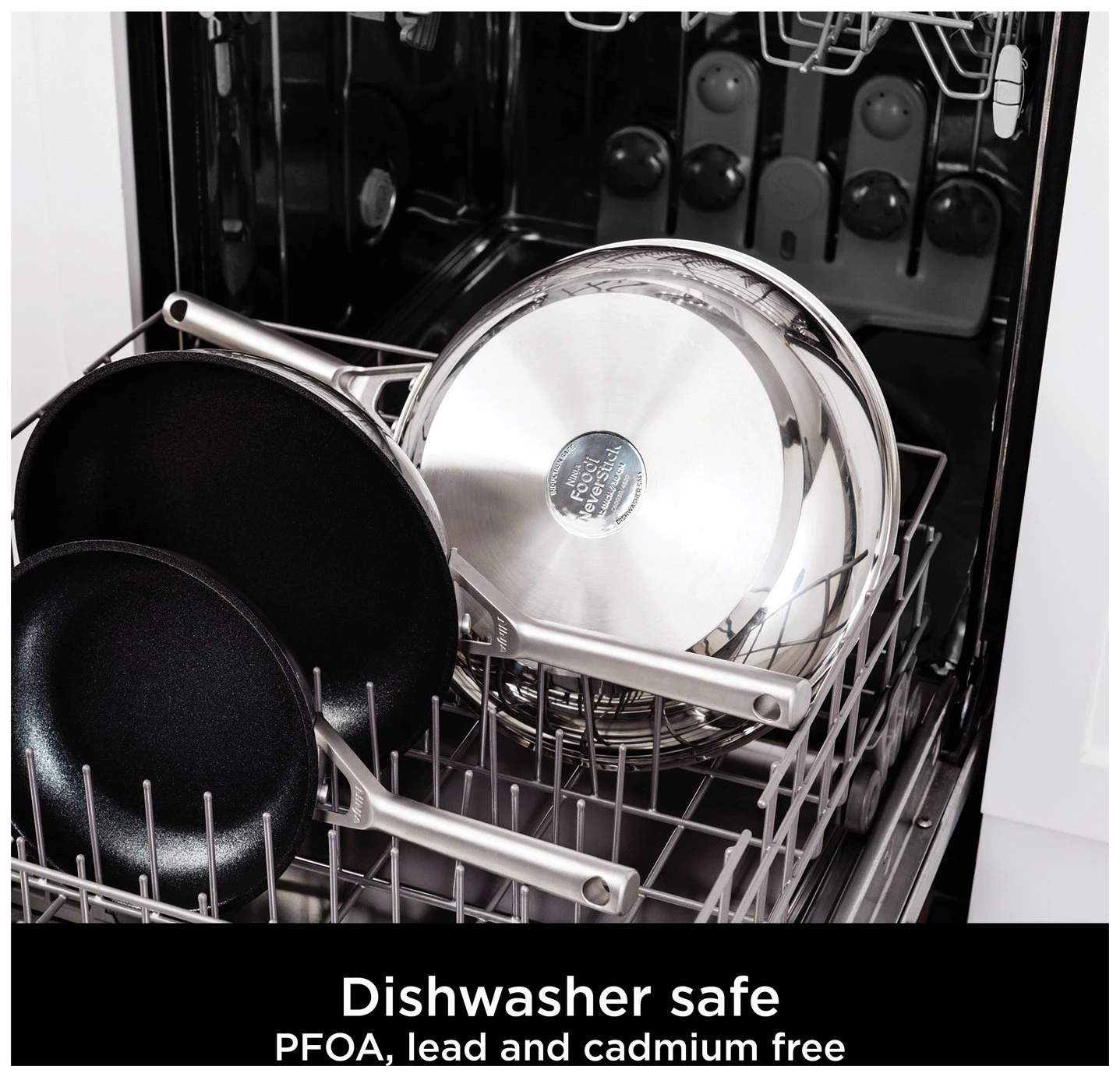 Ninja Zerostick 26cm Stainless Steel Non Stick Saute Pan 3 Ninja Zerostick 26cm Stainless Steel Non Stick Saute Pan - Image 3