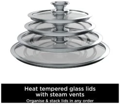 Ninja Zerostick Stackable 3 Piece Non Stick Pan Set 10 Ninja Zerostick Stackable 3 Piece Non Stick Pan Set -Cooking and dining Shop 1120264 R Z004A