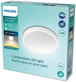 Philips Doris Bathroom Luminaire Flush To Ceiling Light -Cooking and dining Shop 1122585 R Z006A