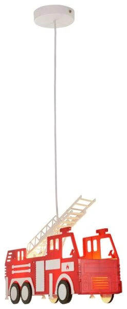 Glow Kids Fire Engine Ceiling Light - Red -Cooking and dining Shop 1151367 R Z002C
