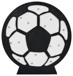 Glow Kids Wooden Football Table Light - Black & White -Cooking and dining Shop 1151381 R Z002A