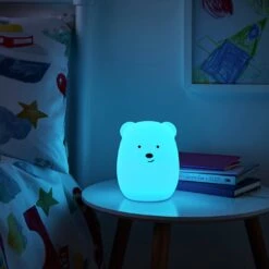 Glow Kids Bear Silicone Night Table Light - Multicoloured -Cooking and dining Shop 1151422 R Z002C