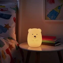 Glow Kids Bear Silicone Night Table Light - Multicoloured -Cooking and dining Shop 1151422 R Z003C