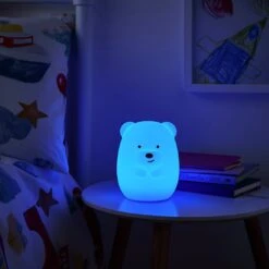 Glow Kids Bear Silicone Night Table Light - Multicoloured -Cooking and dining Shop 1151422 R Z004C