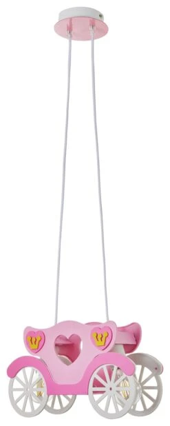 Glow Kids Princess Carriage Pendant Light - Pink & White -Cooking and dining Shop 1151446 R Z002A