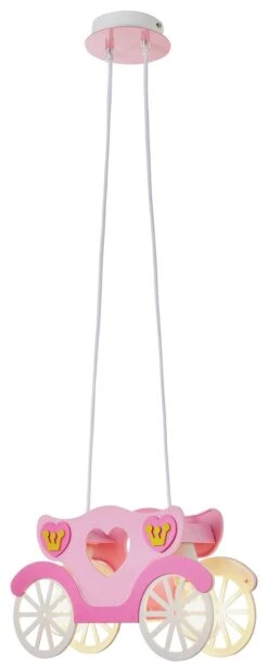 Glow Kids Princess Carriage Pendant Light - Pink & White -Cooking and dining Shop 1151446 R Z004A