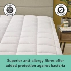 Sealy Anti Allergy Hollowfibre Mattress Topper - Double -Cooking and dining Shop 1156702 R Z003A