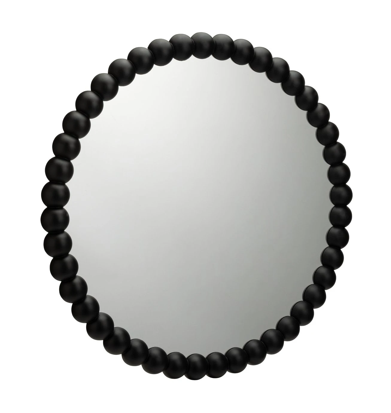 Habitat Beaded Round Wall Mirror - Black - 70x70cm 1 Habitat Beaded Round Wall Mirror - Black - 70x70cm