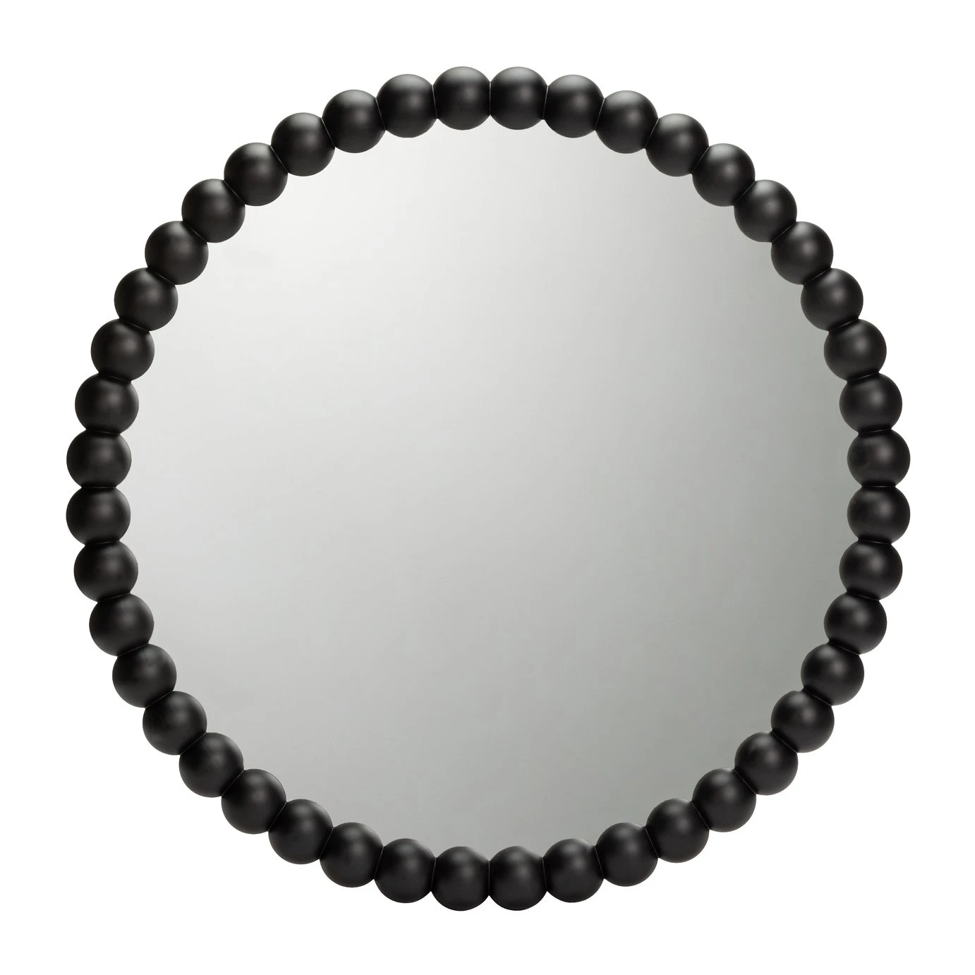 Habitat Beaded Round Wall Mirror - Black - 70x70cm 4 Habitat Beaded Round Wall Mirror - Black - 70x70cm - Image 4