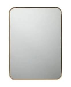 Habitat Brushed Rectangular Wall Mirror - Gold - 50x70cm -Cooking and dining Shop 1184066 R Z003A