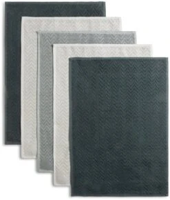 Habitat Zig Zag Terry Pack Of 5 Tea Towels -Cooking and dining Shop 1185182 R Z004A