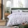 Habitat Seersucker Square White Bedding Set - Single