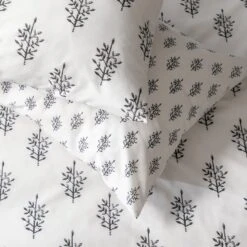 Habitat Woodblock Leaf White Bedding Set - Single 8 Habitat Woodblock Leaf White Bedding Set - Single -Cooking and dining Shop 1232846 R Z003A