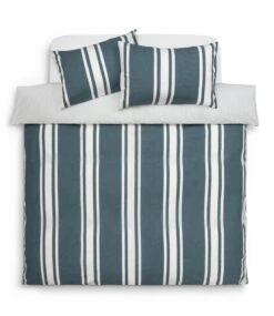 Habitat Cotton Coastal Stripe Blue Bedding Set - Single -Cooking and dining Shop 1232884 R Z002A
