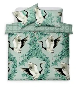 Habitat Crane Panel Green Bedding Set - Single 7 Habitat Crane Panel Green Bedding Set - Single -Cooking and dining Shop 1233199 R Z002A