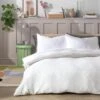 Habitat Cotton 200TC Muslin White Bedding Set - Double