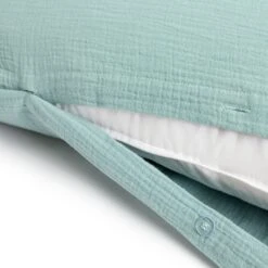 Habitat Cotton 200TC Muslin Green Bedding Set - Double -Cooking and dining Shop 1233319 R Z004A