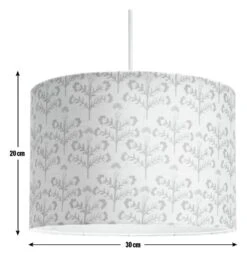 Habitat Floral Print Faux Linen Shade - Cream And Orange -Cooking and dining Shop 1233663 R E001