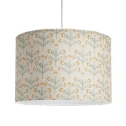 Habitat Floral Print Faux Linen Shade - Cream And Orange -Cooking and dining Shop 1233663 R Z002A
