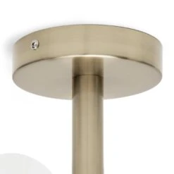 Habitat Globe Ribbed Metal Bathroom Ceiling Light - Brass -Cooking and dining Shop 1233711 R Z003A