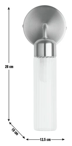 Habitat Ribbed Metal Bathroom Wall Light - Gold -Cooking and dining Shop 1233814 R E001