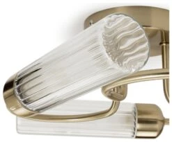 Habitat Ribbed Metal 3 Light Bathroom Ceiling Light - Gold 9 Habitat Ribbed Metal 3 Light Bathroom Ceiling Light - Gold -Cooking and dining Shop 1233845 R Z002A