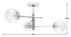 Habitat Sputnik Metal Bathroom Flush Ceiling Light - Chrome -Cooking and dining Shop 1233890 R E001