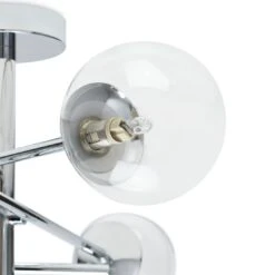 Habitat Sputnik Metal Bathroom Flush Ceiling Light - Chrome -Cooking and dining Shop 1233890 R Z002A