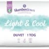 Slumberdown Light & Cool 1 Tog Duvet - Single
