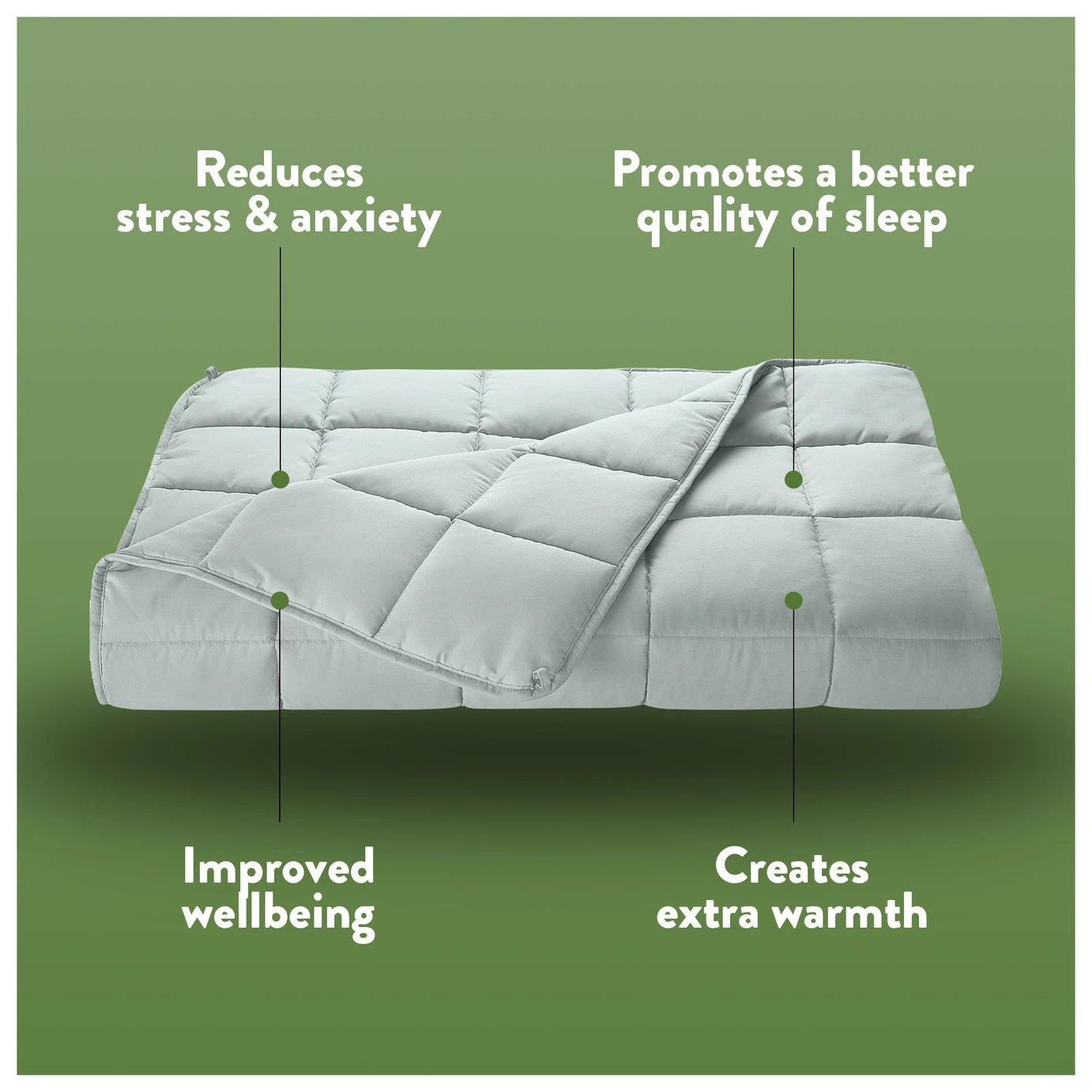 Slumberdown Wellbeing CBD Weighted Blanket - 7kg 3 Slumberdown Wellbeing CBD Weighted Blanket - 7kg - Image 3