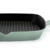 Habitat 23cm Cast Iron Griddle Pan - Sage Green