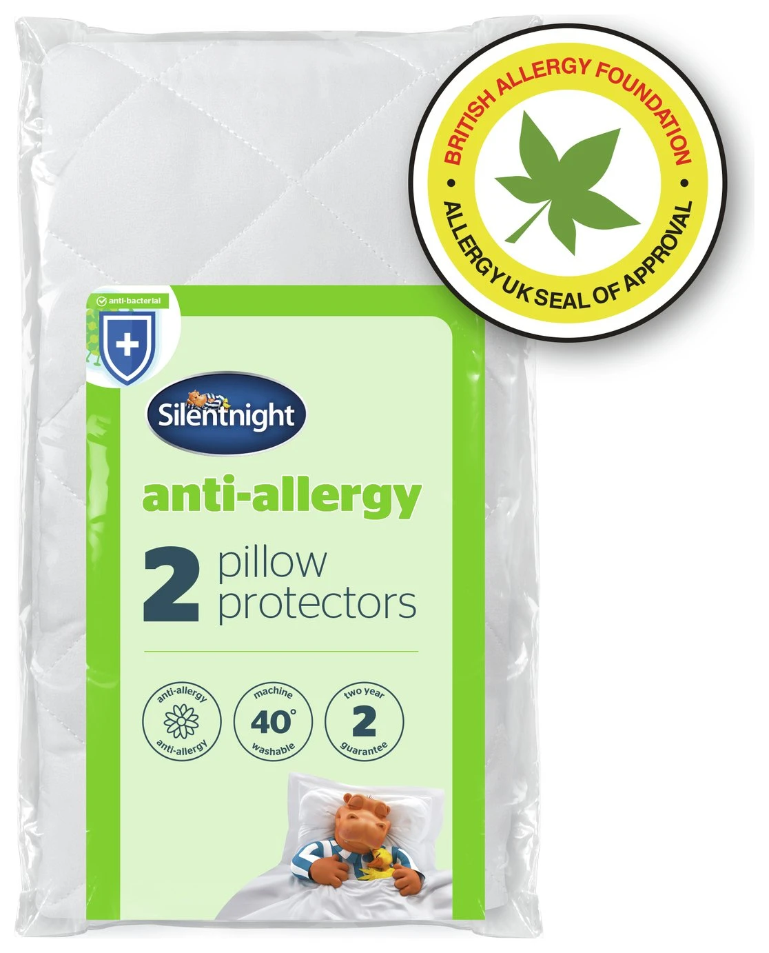 Silentnight Anti-Allergy Pair Of Pillow Protectors 1 Silentnight Anti-Allergy Pair Of Pillow Protectors