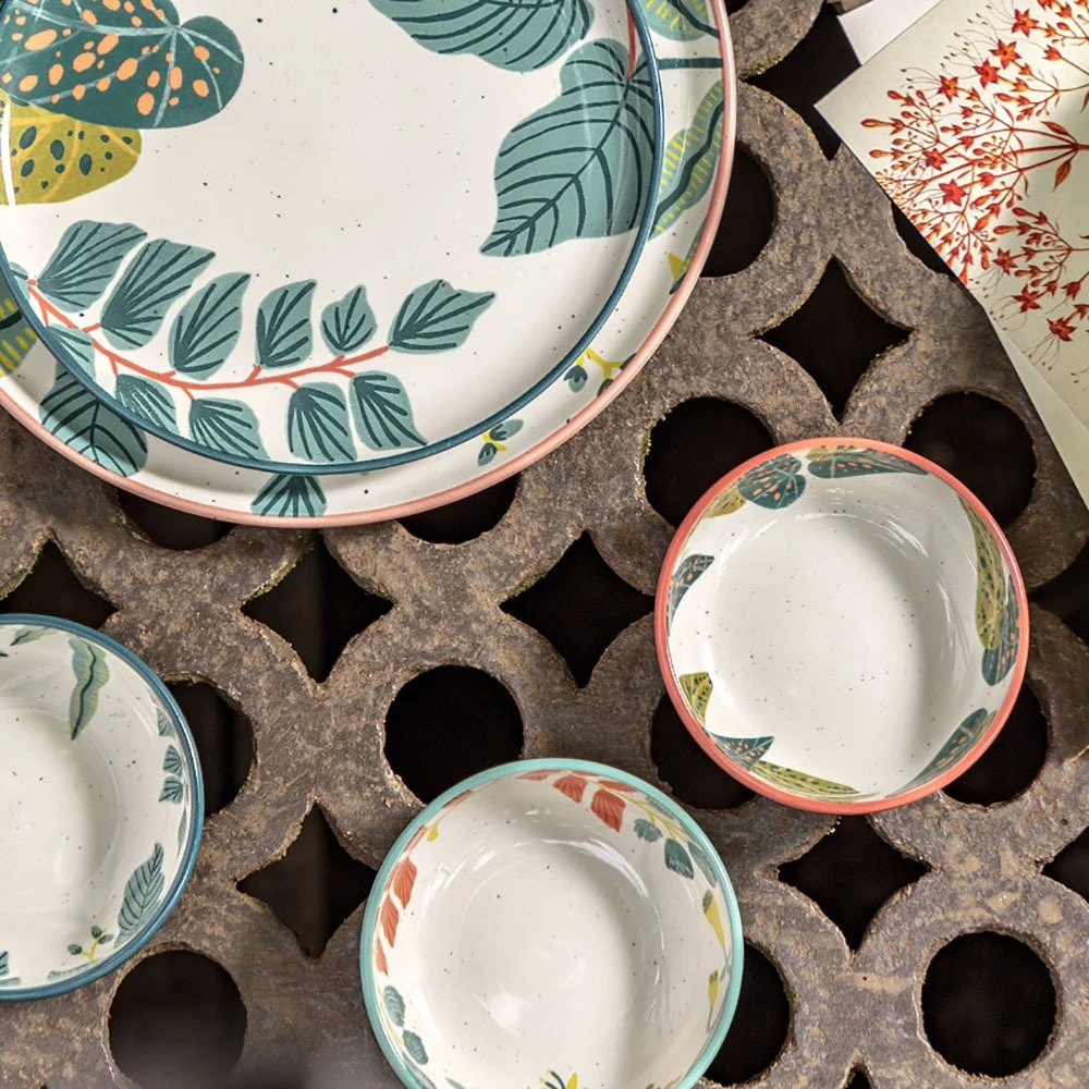 Habitat X Kew Set Of 2 Ceramic Side Plate 7 Habitat X Kew Set Of 2 Ceramic Side Plate - Image 7