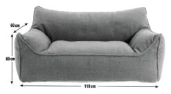 Habitat Kids Double Chair Bean Bag - Charcoal -Cooking and dining Shop 1306789 R E001