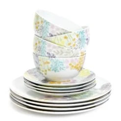Habitat Floral 12 Piece Porcelain Dinner Set 10 Habitat Floral 12 Piece Porcelain Dinner Set -Cooking and dining Shop 1307276 R Z002A