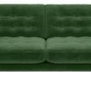 Habitat Fenner Velvet 2 Seater Sofa - Moss Green