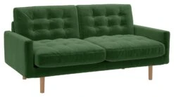 Habitat Fenner Velvet 2 Seater Sofa - Moss Green -Cooking and dining Shop 1345166 R Z008A