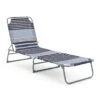 Habitat Folding Metal Sun Lounger - Blue