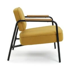 Habitat Jesper Fabric Accent Chair - Yellow -Cooking and dining Shop 1402047 R Z004A