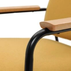 Habitat Jesper Fabric Accent Chair - Yellow -Cooking and dining Shop 1402047 R Z007A