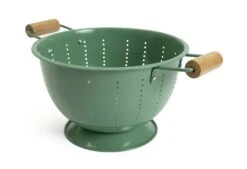 Habitat Enamel And Wood Colander -Cooking and dining Shop 1404519 R Z003A