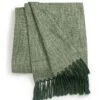 Habitat Recycled Throw - Green - 125x150cm