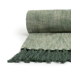 Habitat Recycled Throw - Green - 125x150cm -Cooking and dining Shop 1406775 R Z002A
