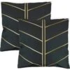 Streetwize Gold Palm Printed Outdoor Cushion - Pack Of 4