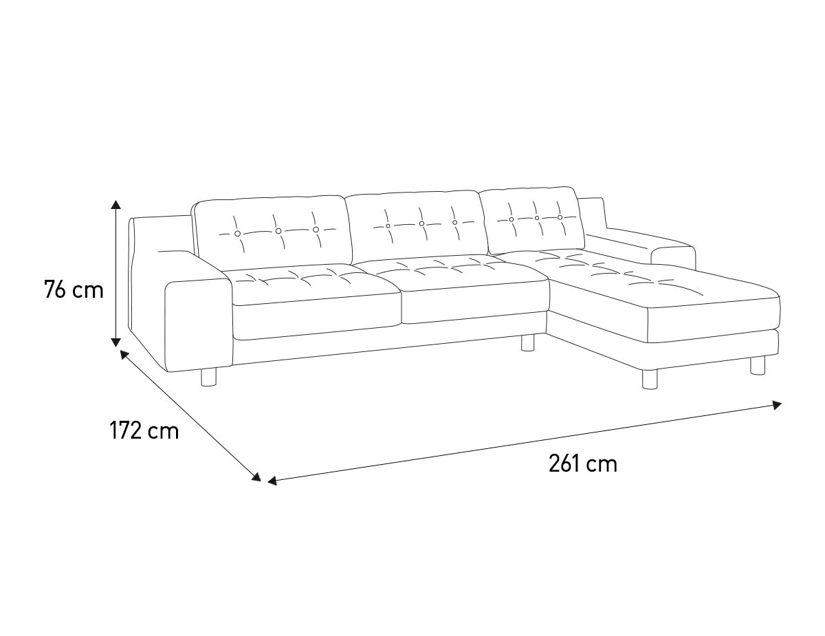 Habitat Hendricks Velvet Corner Chaise Sofa - Moss Green 4 Habitat Hendricks Velvet Corner Chaise Sofa - Moss Green - Image 4