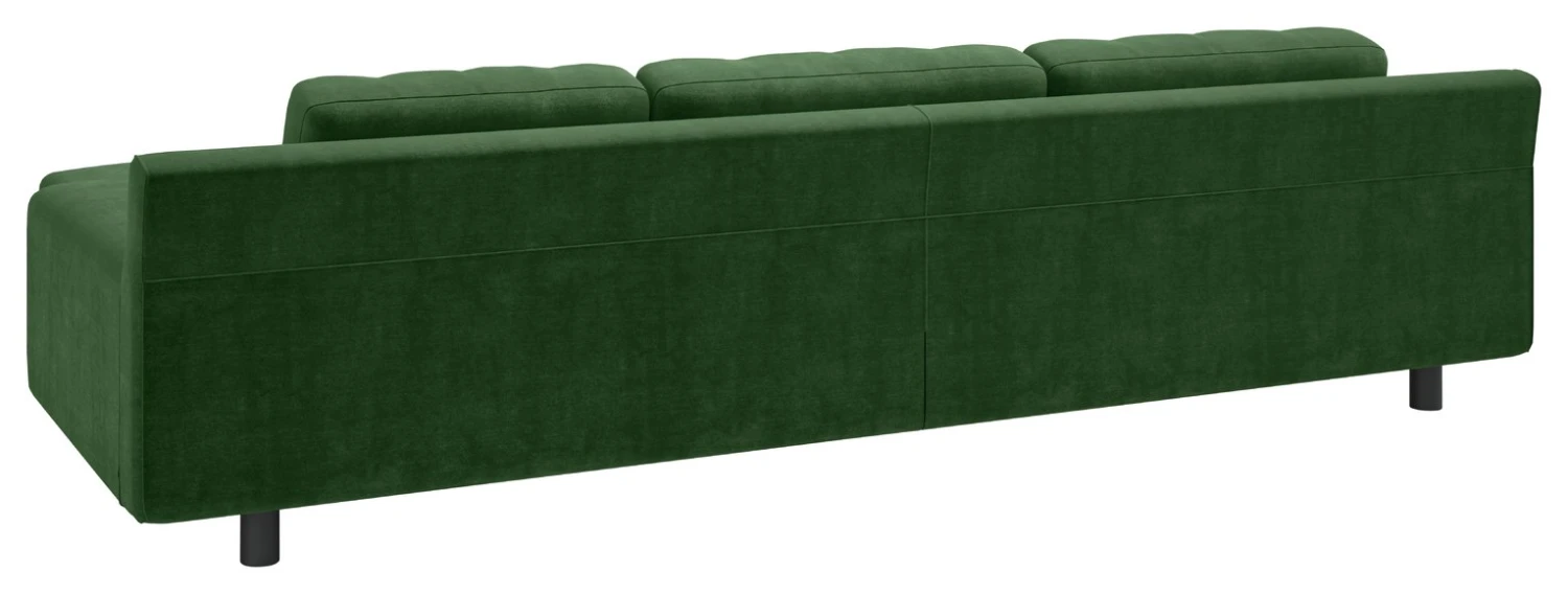 Habitat Hendricks Velvet Corner Chaise Sofa - Moss Green 7 Habitat Hendricks Velvet Corner Chaise Sofa - Moss Green - Image 7