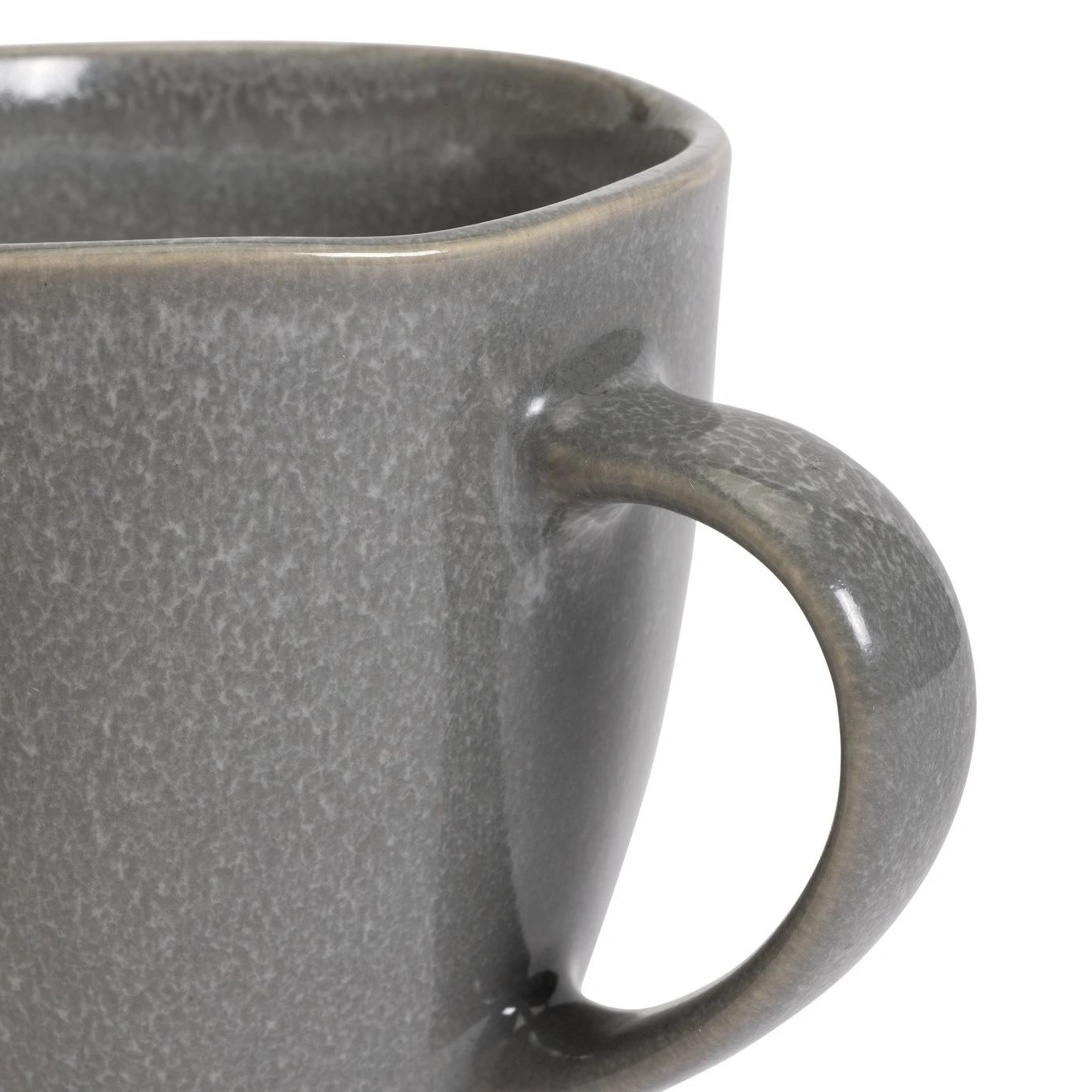 Habitat Set Of 4 Stoneware Mugs - Grey 4 Habitat Set Of 4 Stoneware Mugs - Grey - Image 4