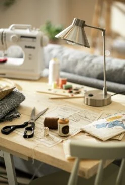 Habitat Bobby Metal Desk Lamp - Silver 10 Habitat Bobby Metal Desk Lamp - Silver -Cooking and dining Shop 1719307 R Z002C