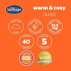 Silentnight Warm & Cosy 13.5 Tog Duvet - Single -Cooking and dining Shop 1934247 R Z009A