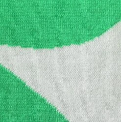 Habitat Floral Pattern Knit Throw - White & Green -125x150cm -Cooking and dining Shop 1953716 R B001